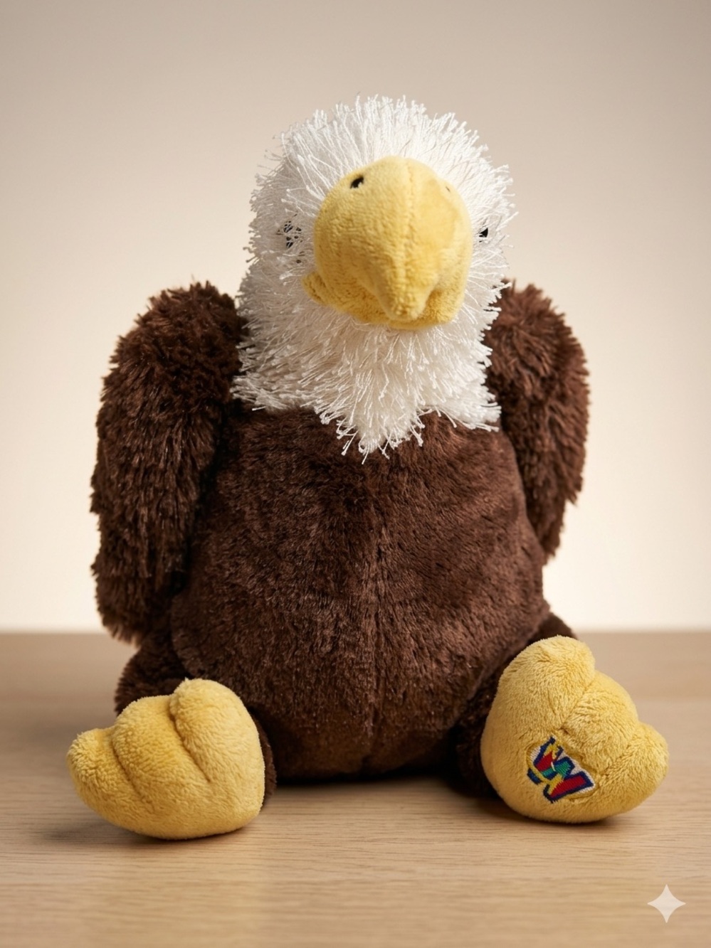 Webkinz Ganz 8" American Bald Eagle NO CODE Brown & White